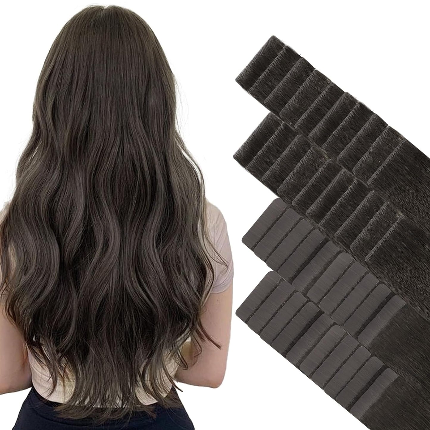 GOO GOO Invisi Edge Tape in Hair Extensions for Natural Look