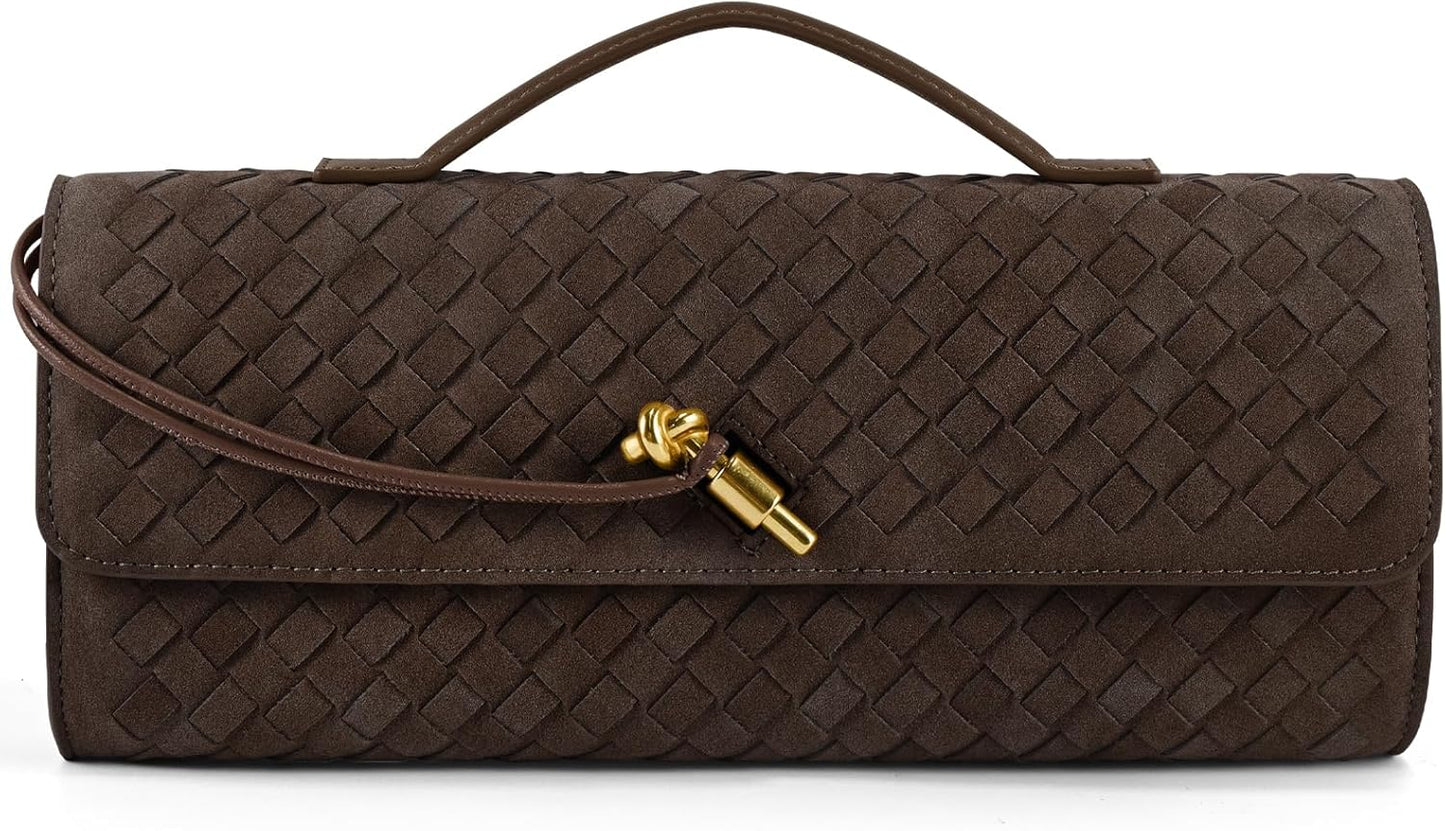 Woven Clutch Purses for Women - Stylish Evening Handbag