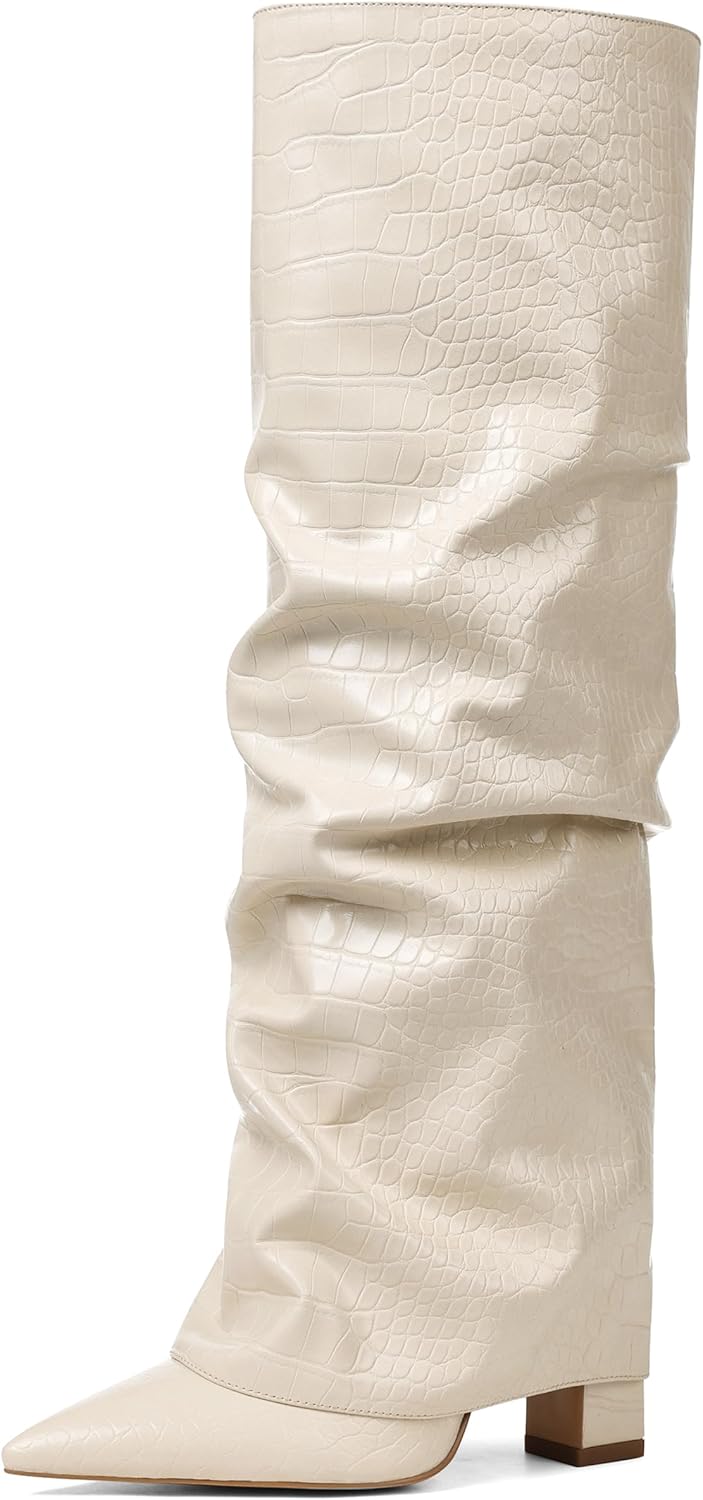 SaraIris Women's Slouchy Knee High Boots - Stylish and Versatile