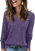 Heymiss V Neck Sweatshirt: Cozy Fall Fashion