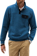 Men's Casual Quilted Sweatshirt from JMIERR for Weekend Style