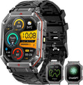 GPS Military Smart Watch for Men with Voice Assistant & More
