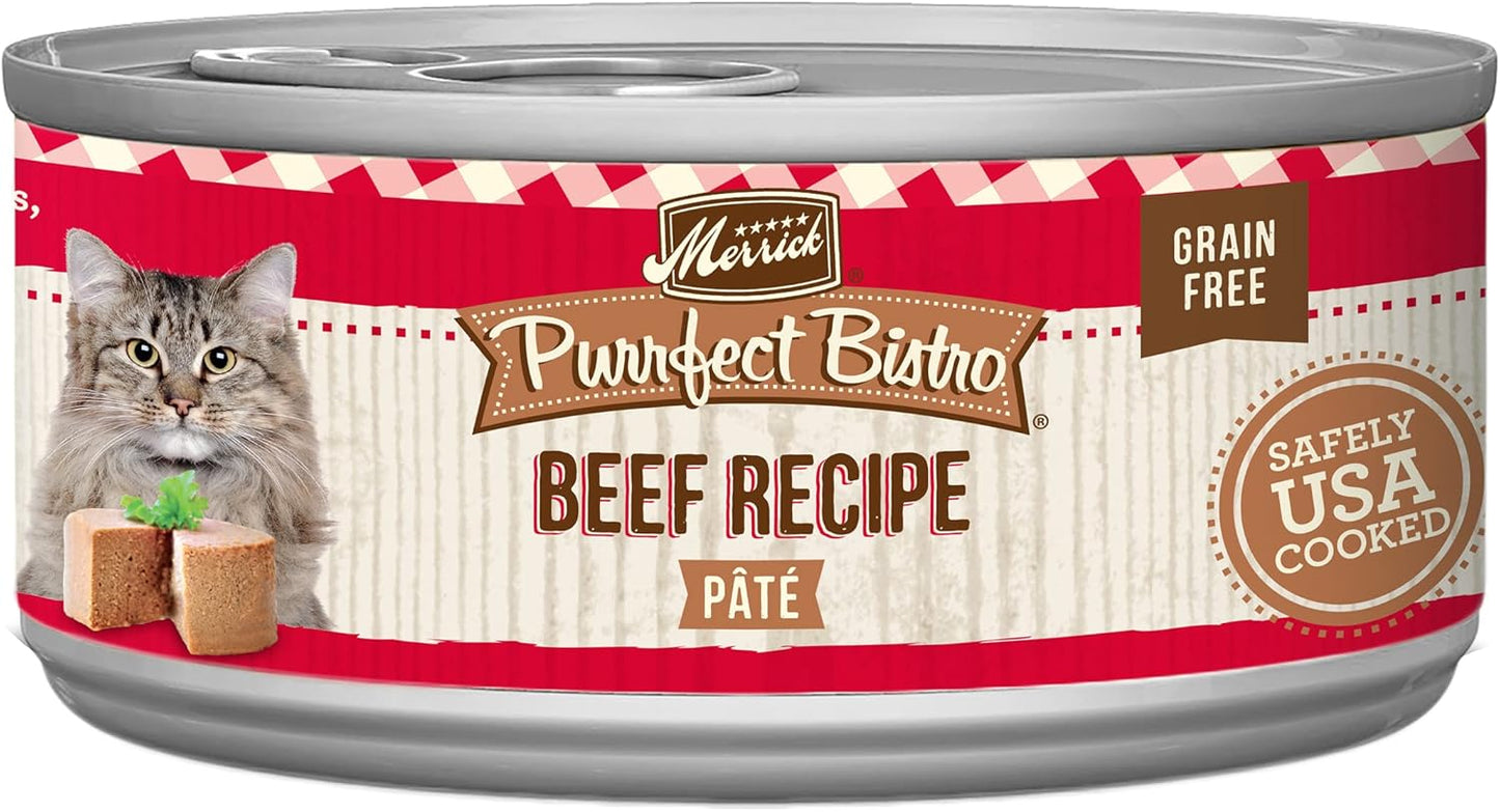 Merrick Purrfect Bistro Grain Free High Protein Beef Cat Food