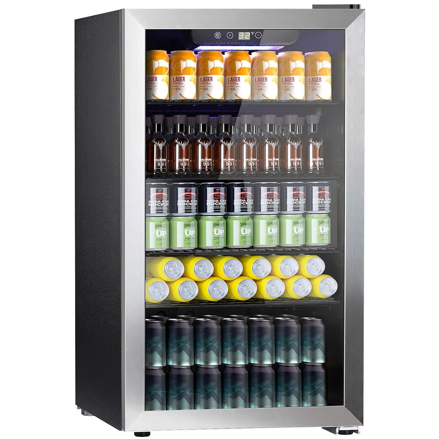 COWSAR Wine Cooler 26 Bottle Beverage Refrigerator for Home