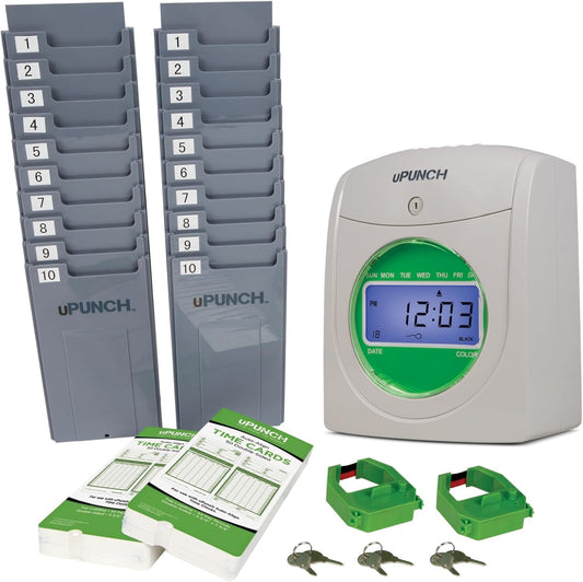 uPunch HN3500 Advanced Time Clock Bundle for Small Business