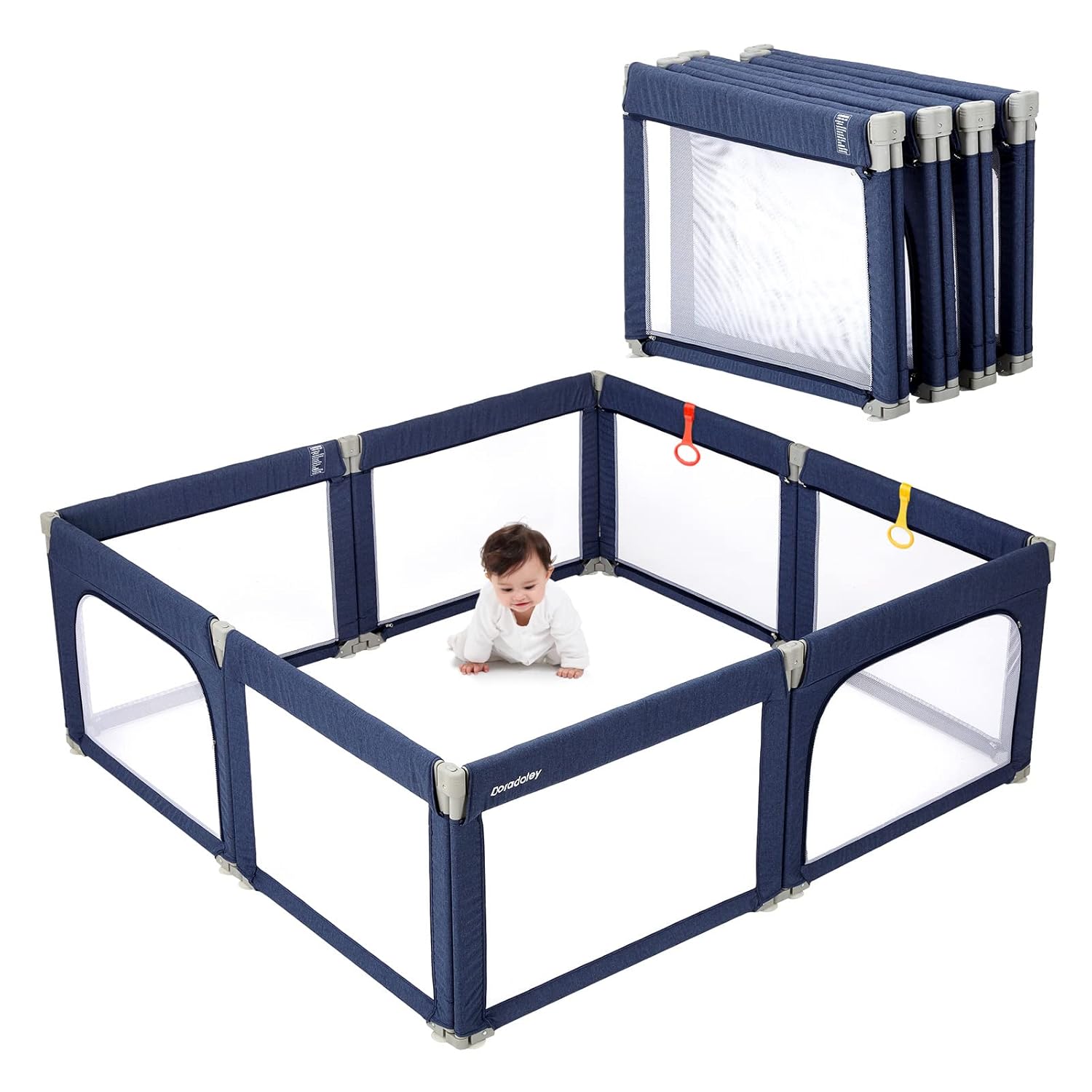 Doradotey Baby Playpen Foldable for Toddlers, Safe and Durable