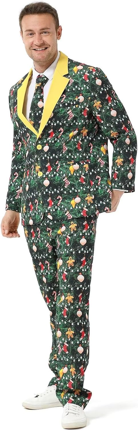 Men's Christmas Party Suit Funny Costume for Festive Fun