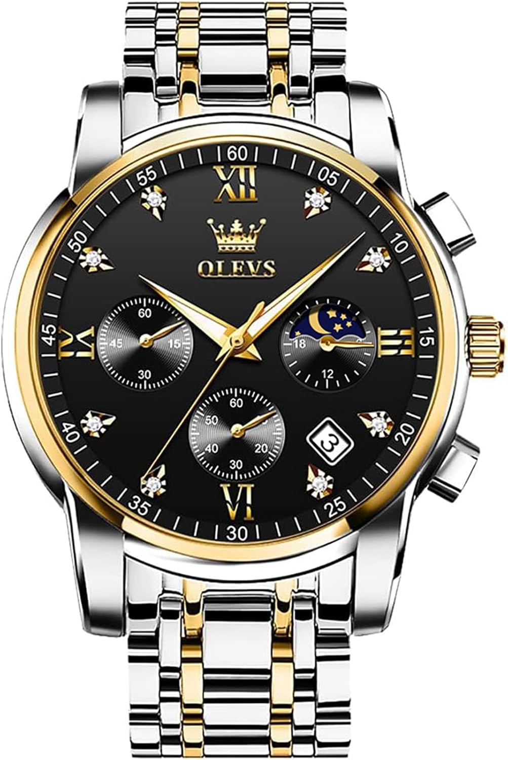 OLEVS Luxury Chronograph Watch -Water Resistant