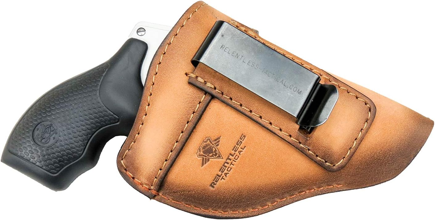 Defender Leather IWB Holster for J Frame Revolvers - USA Made