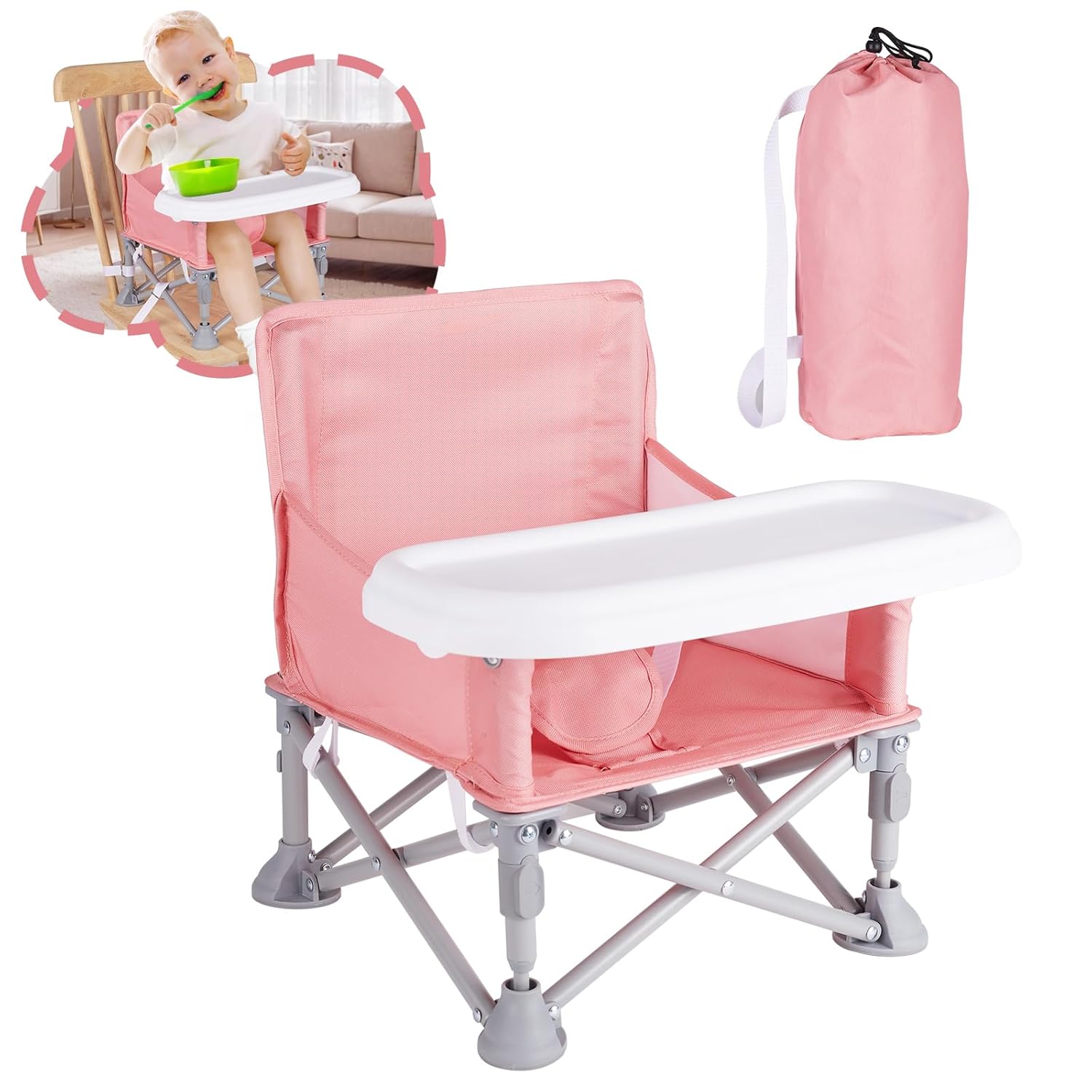 Portable Booster Seat for Toddlers - Ideal for Dining & Travel