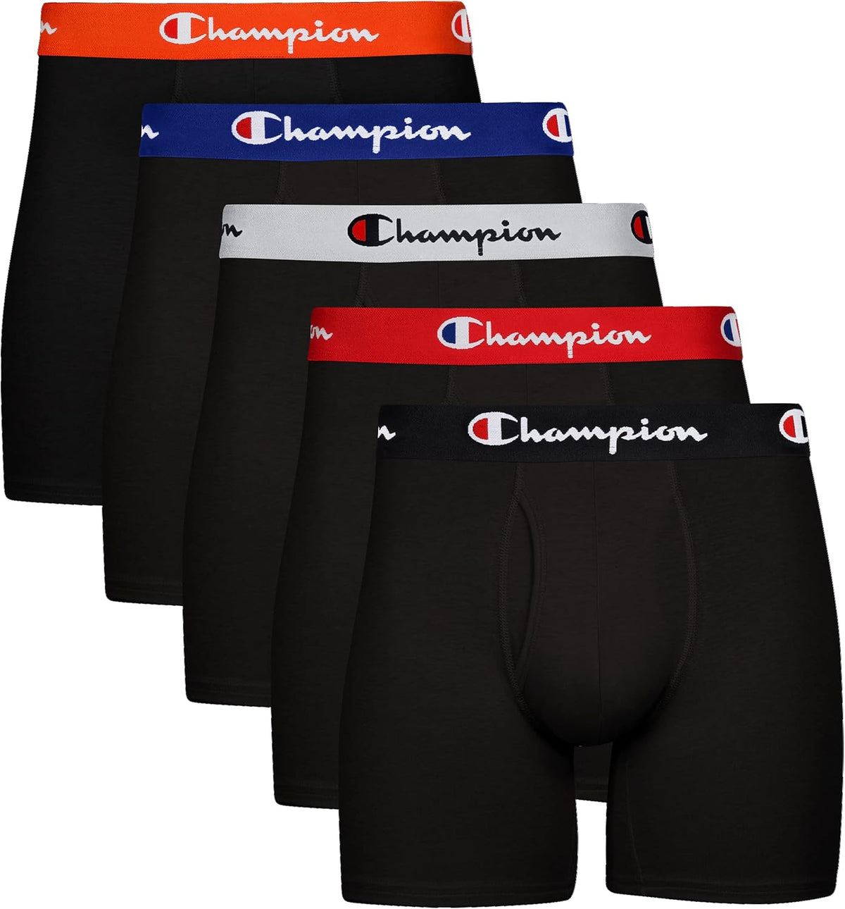 Champion Everyday Cotton Stretch Boxer Briefs - 5 Pack for Men