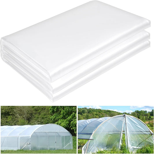 25 x 40 FT Clear Greenhouse Plastic Sheeting for All Seasons