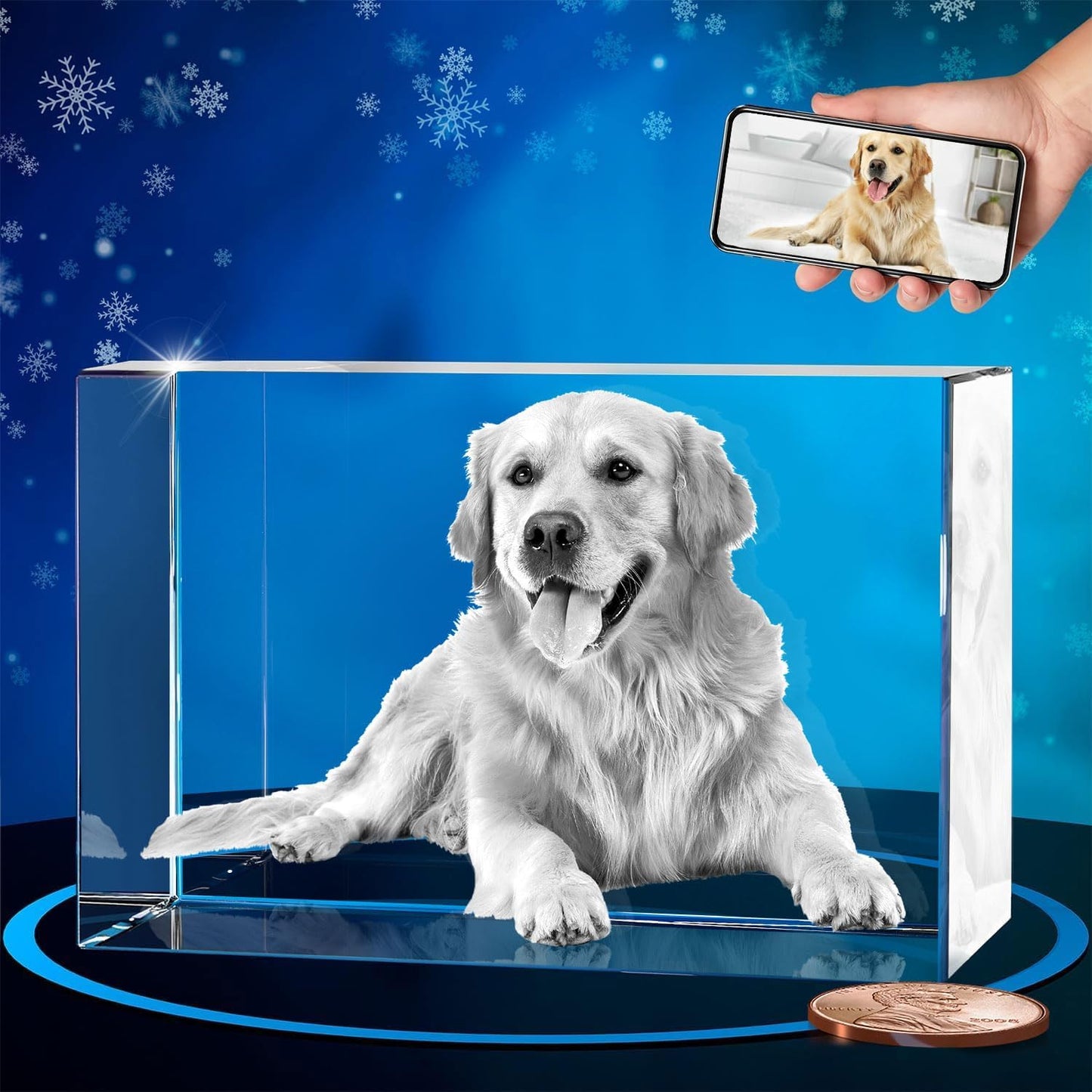 ArtPix 3D Crystal Photo - Unique Personalized Christmas Gifts