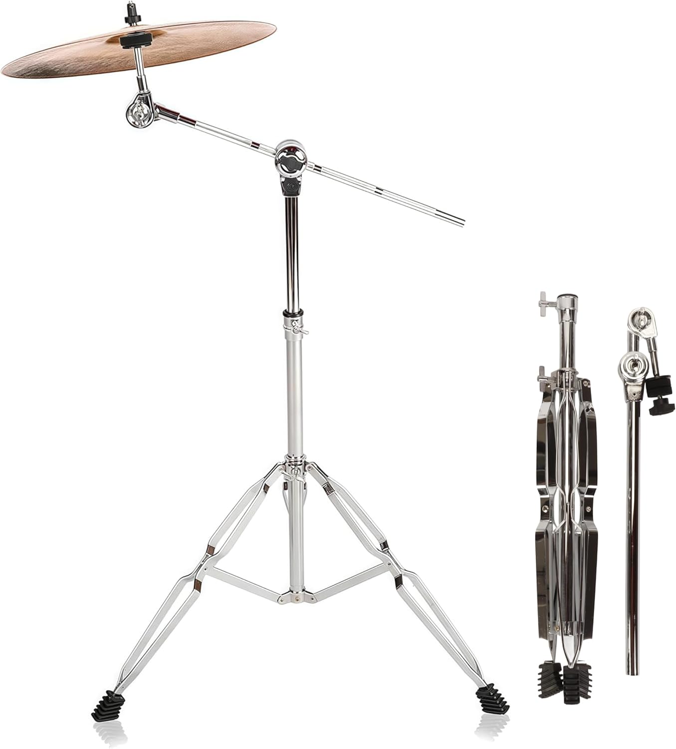 Standard Double-Braced Cymbal Boom Stand for Drummers' Needs