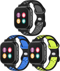 3 Pack Kids Waterproof Gizmo Watch Bands - Breathable Design