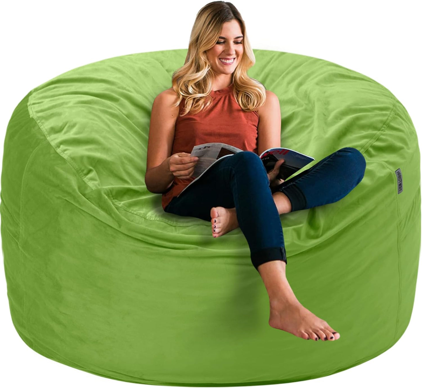 HABUTWAY Bean Bag Chair 3Ft Luxurious Velvet Ultra Soft Fur