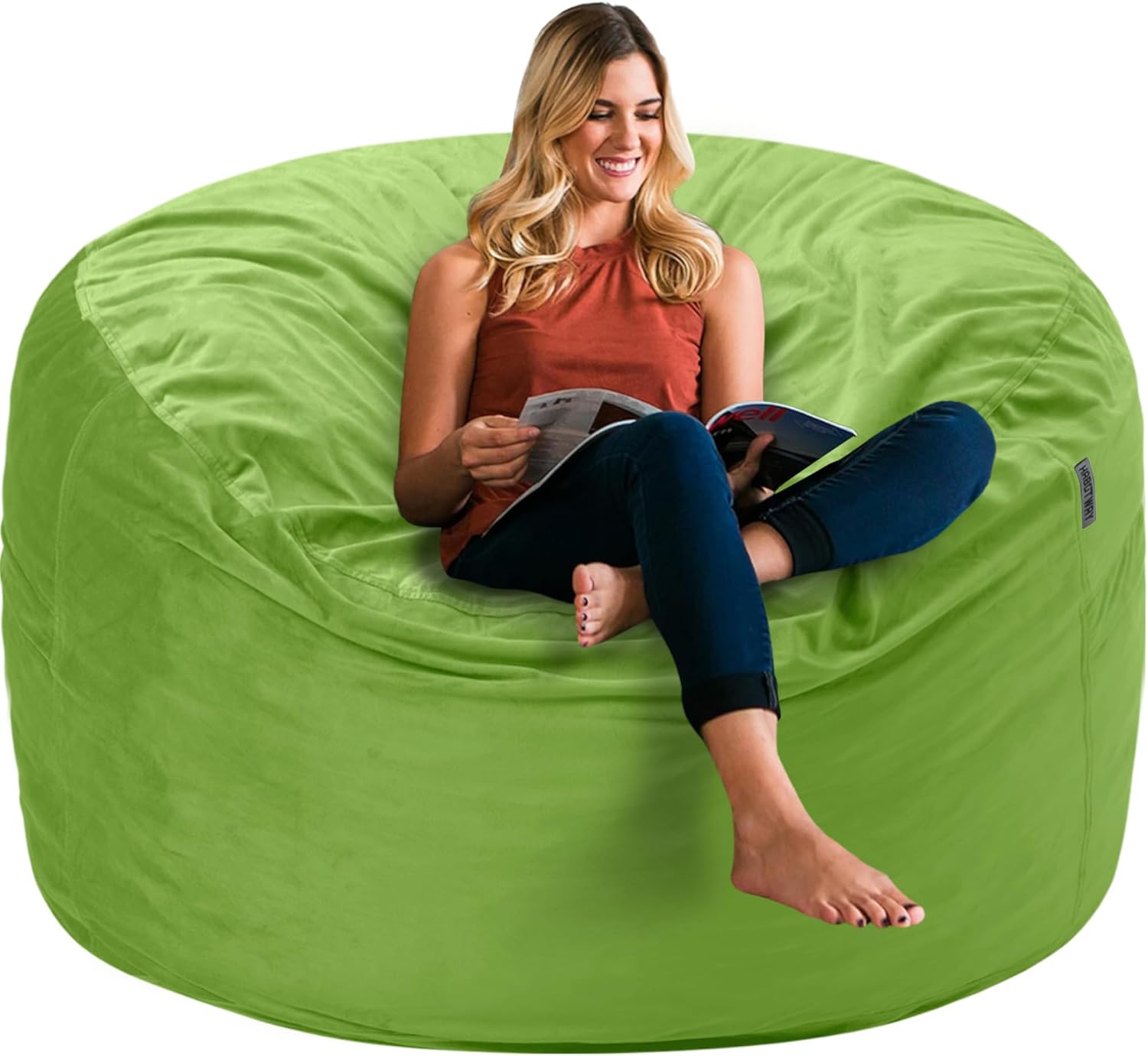 HABUTWAY Bean Bag Chair 3Ft Luxurious Velvet Ultra Soft Fur