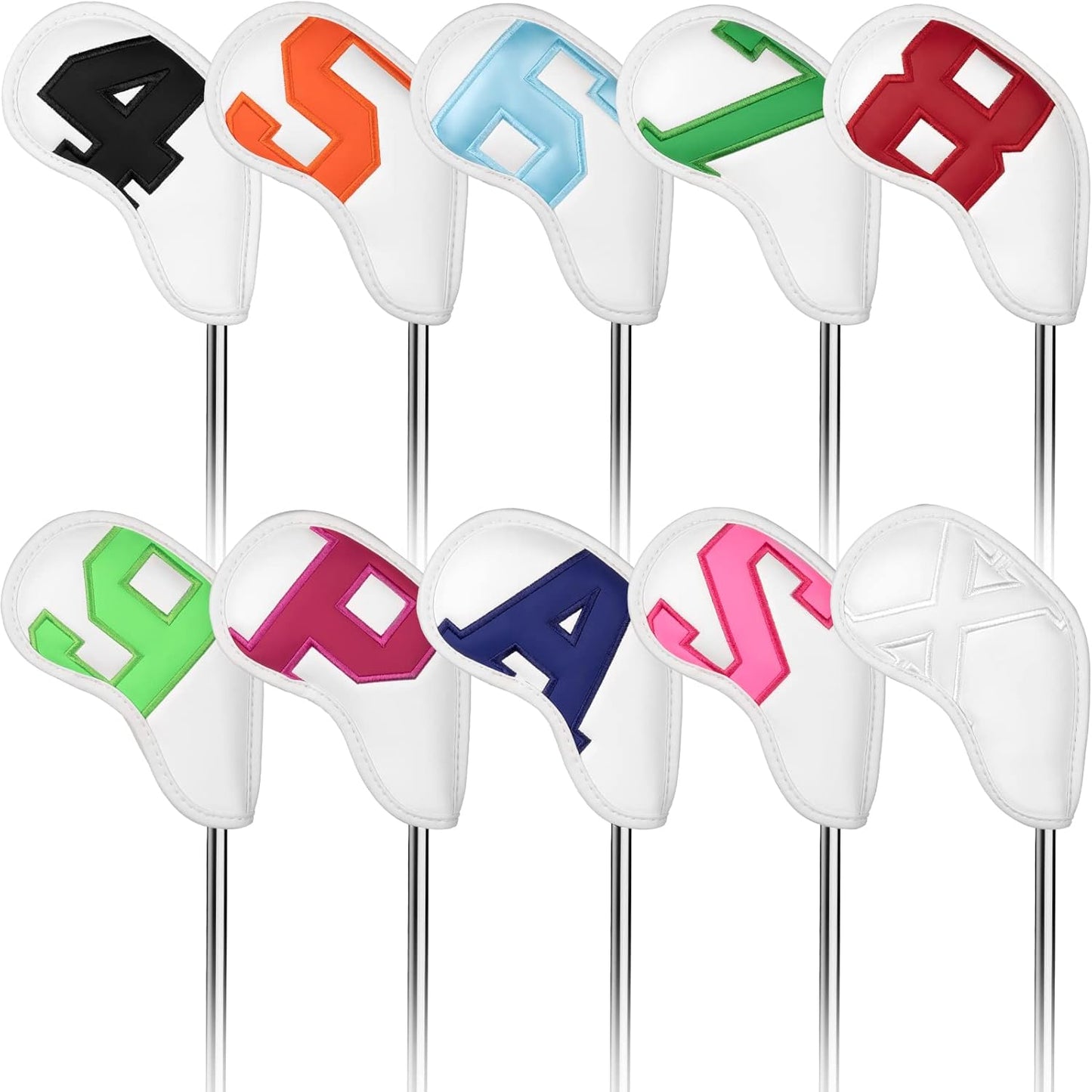 CRAFTSMAN GOLF Thick Synthetic Leather Golf Iron Head Covers Set