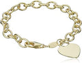 Heart-Tag Bracelet in Gold Plated Sterling Silver for Couples