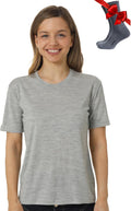 Merino Wool T Shirt Women - Soft, Moisture-Wicking Comfort