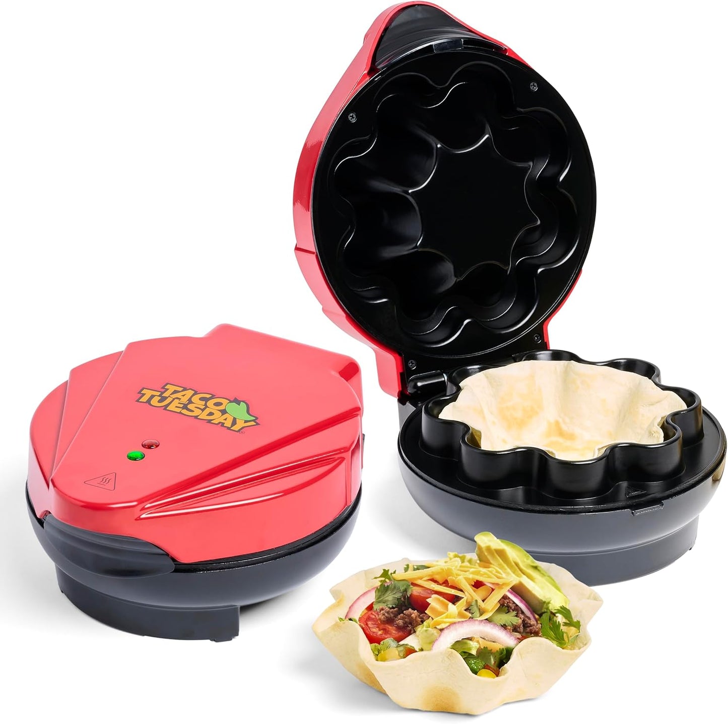 Nostalgia Taco Bowl Maker - Bake Perfect Bowls & More!