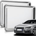 Stainless Steel Oil Drip Pan 2 Pc - Large Replacement Drip Tray