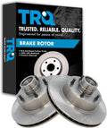 TRQ Front Disc Brake Rotor Driver & Passenger Side Kit Pair - Direct