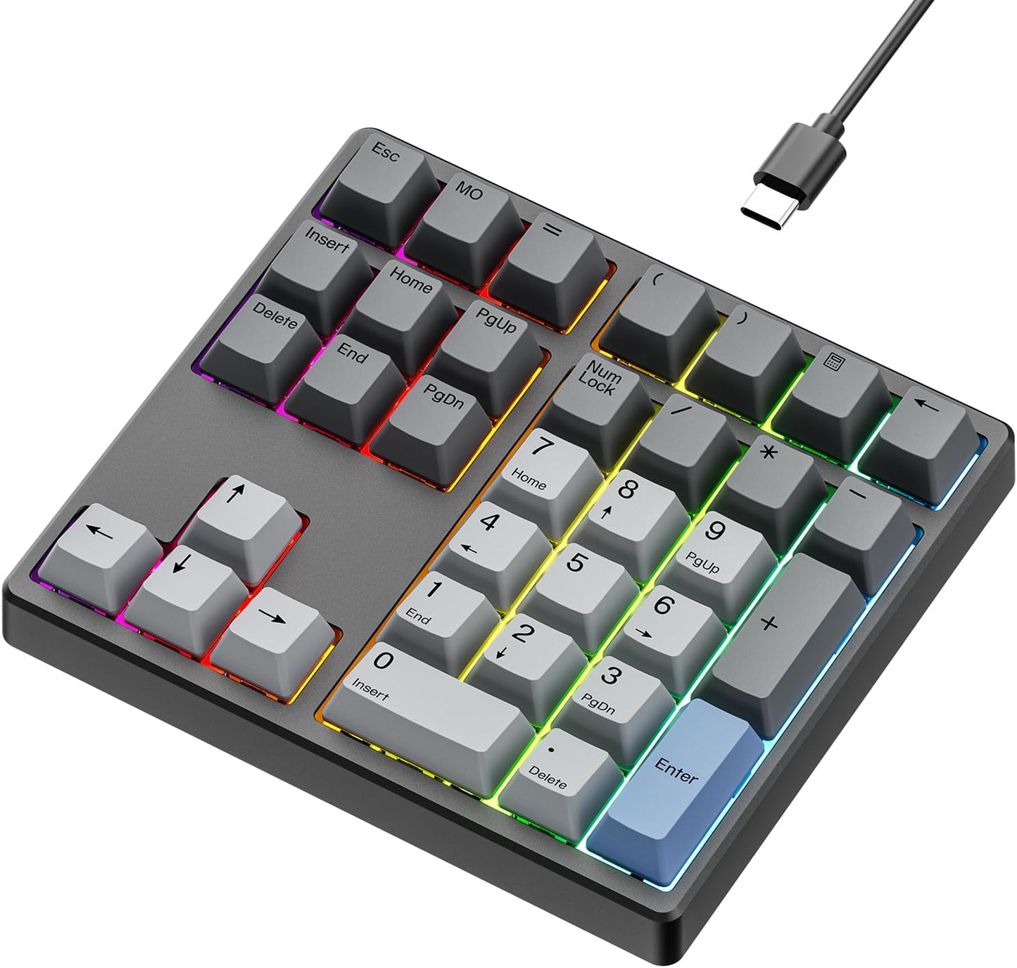 Custom Mechanical Number Pad with QMK/VIA Programmable Features