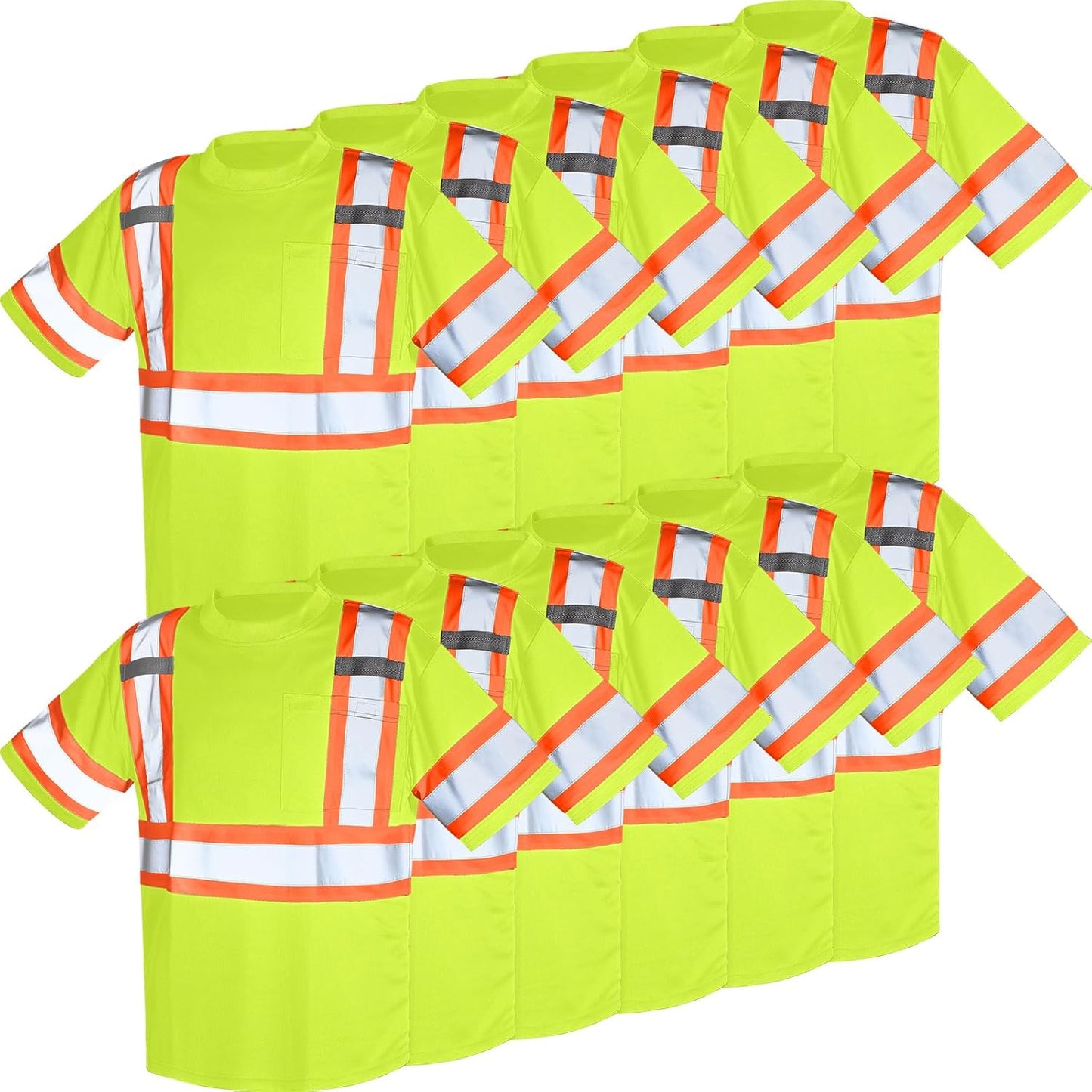 High Visibility Reflective Safety Shirt for Men and Women