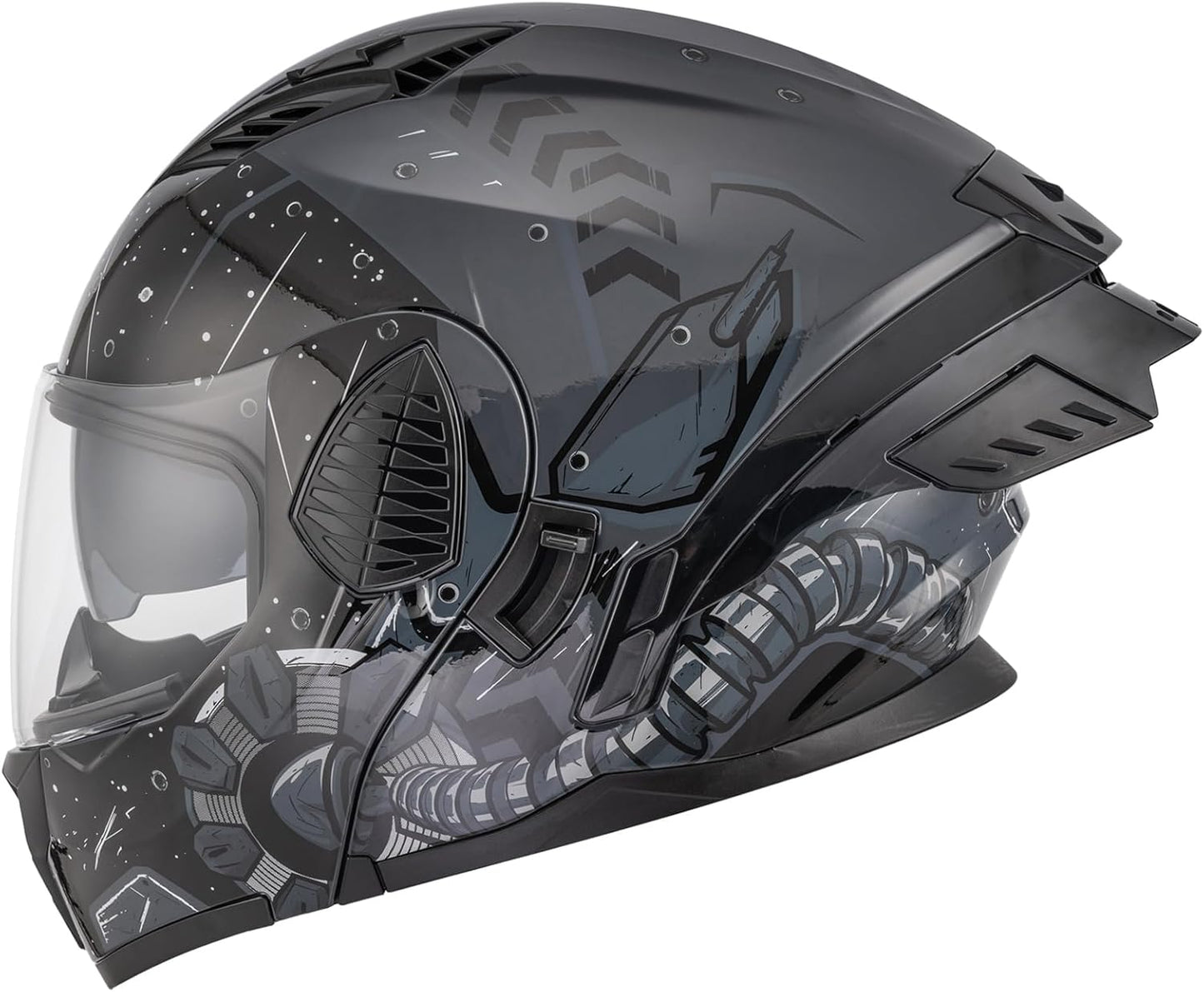 Modular Motorcycle Helmets Full Face Flip Up for Unisex Adults