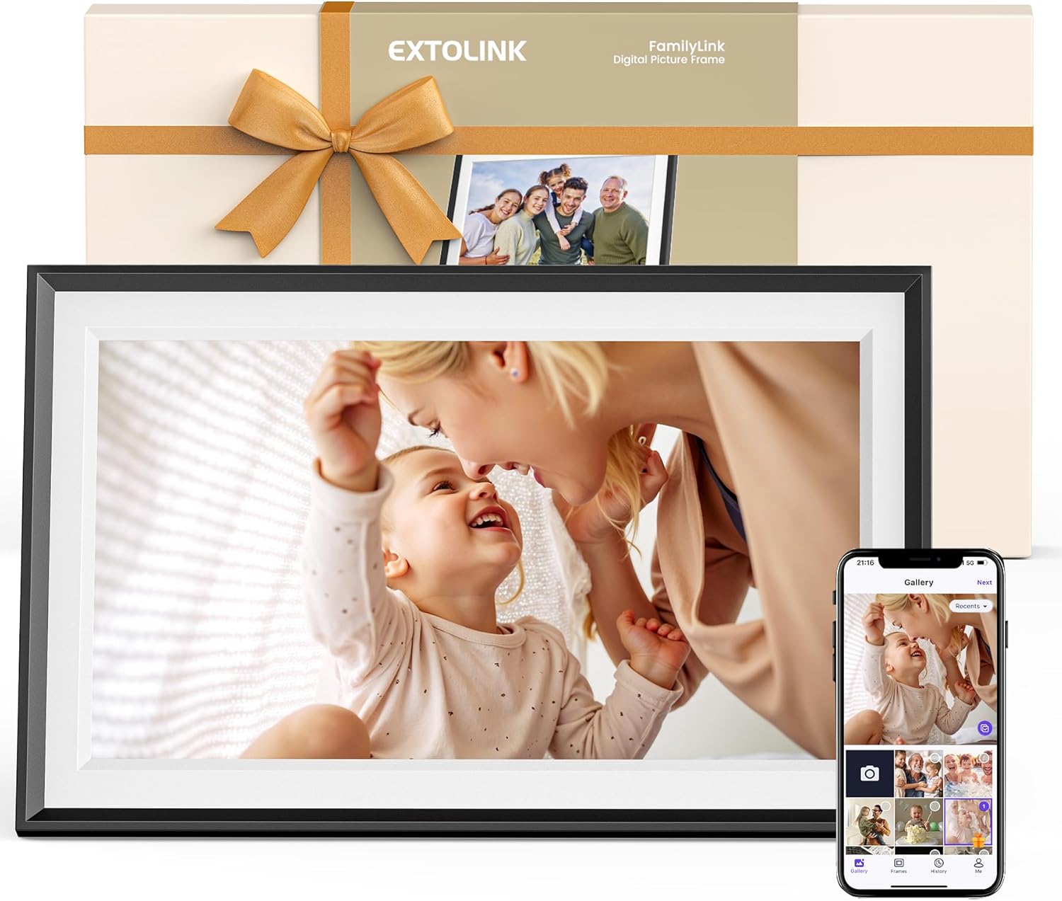 Digital Picture Frame 15.6 Inch WiFi Photo Frame for Memories
