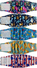 Reusable Dog Diapers Male Large by BLIWINPT - 5 Pack