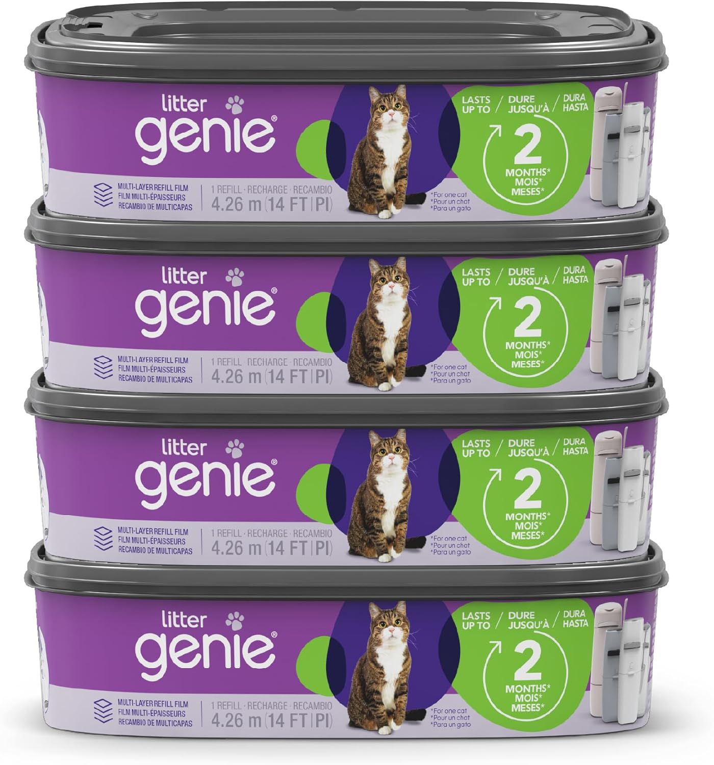Litter Genie Refill Bags - Odor-Barrier Technology for Cats