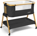3 in 1 Bedside Bassinet with Wheels and Foam Mattress - Portable