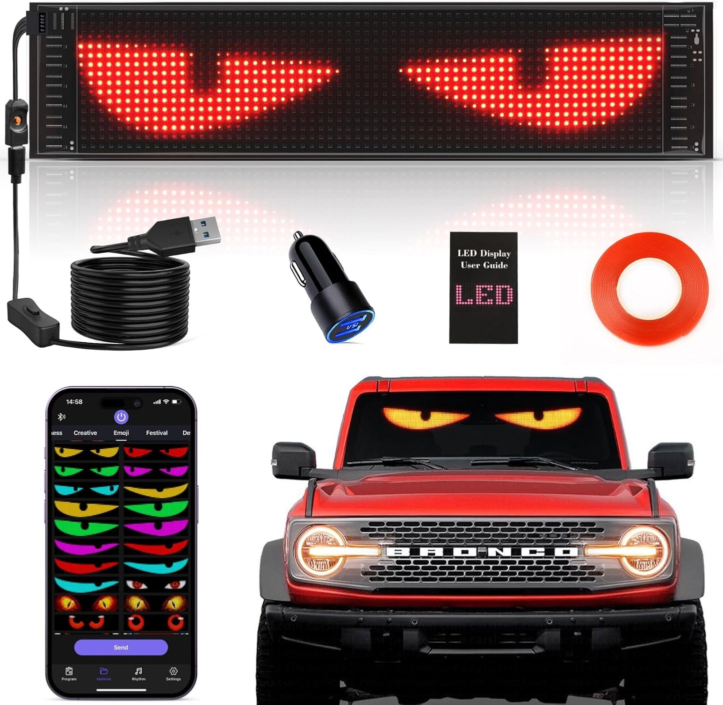 Rayhome Upgrade Synchronize Devil Eyes Light for Cars