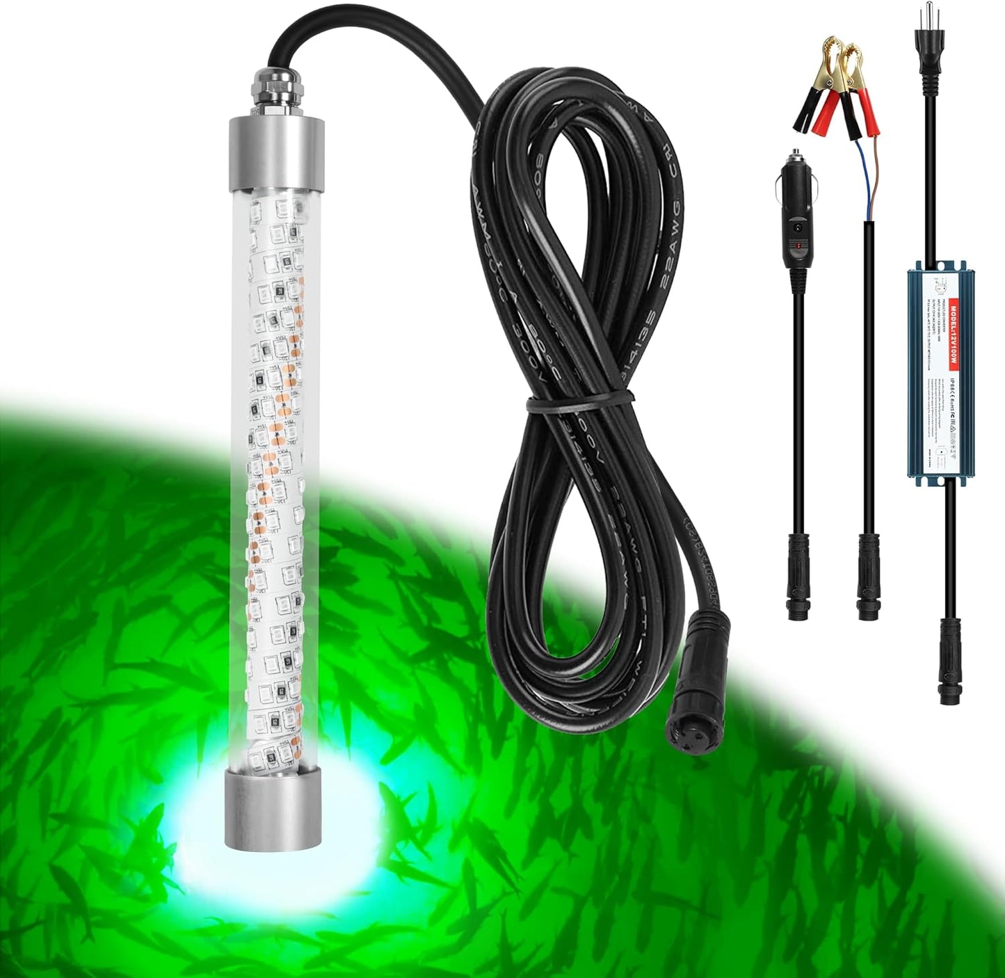 Underwater Fishing Light 100W 10000lm for Night Fishing