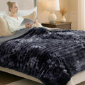 Plush Cozy Faux Fur Blanket for Stylish Comfort at Home