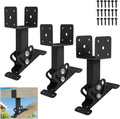 3Pcs Roof Riser Brackets Kit Pergola Roof Riser Beam Bracket - Heavy