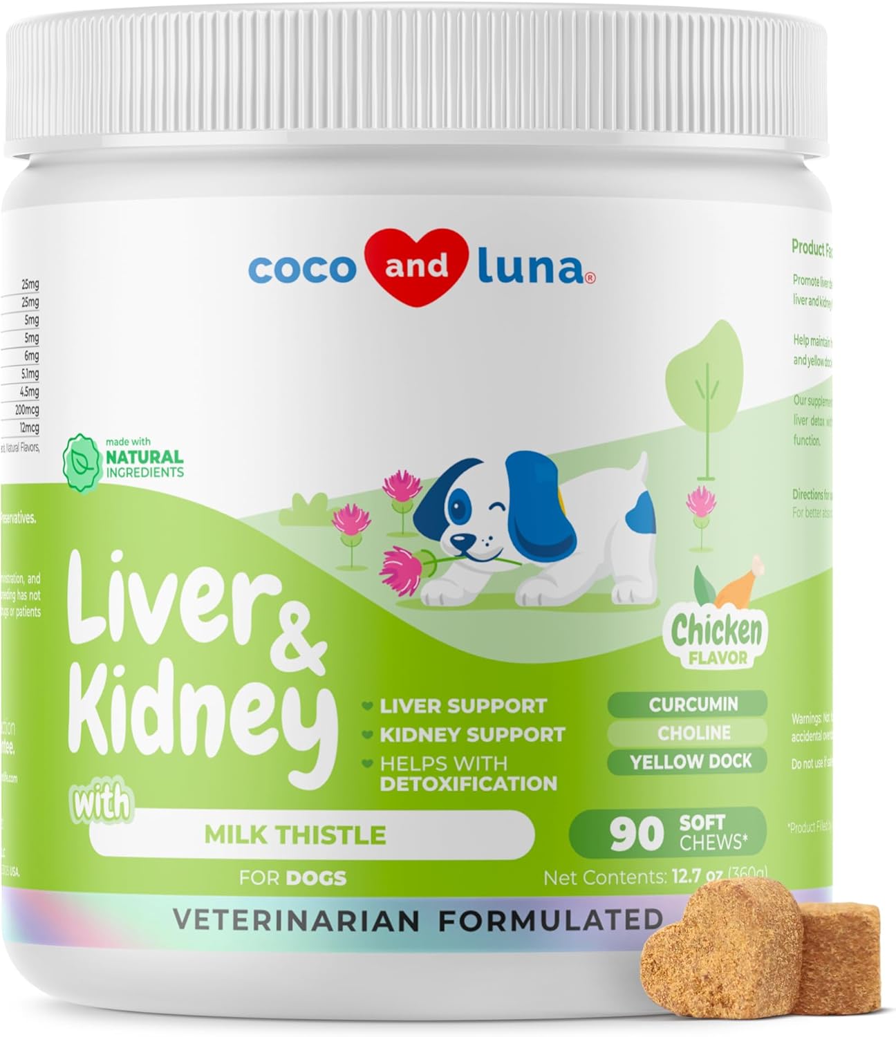 Milk Thistle for Dogs - Liver and Kidney Support Soft Chews