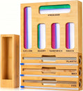 LDQ 9-in-1 Shatterproof Square Bamboo Storage Box - Drawer Organizer