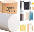 Air Dry Clay 10 LBs with 42 Pcs Pottery Tools Set - Versatile