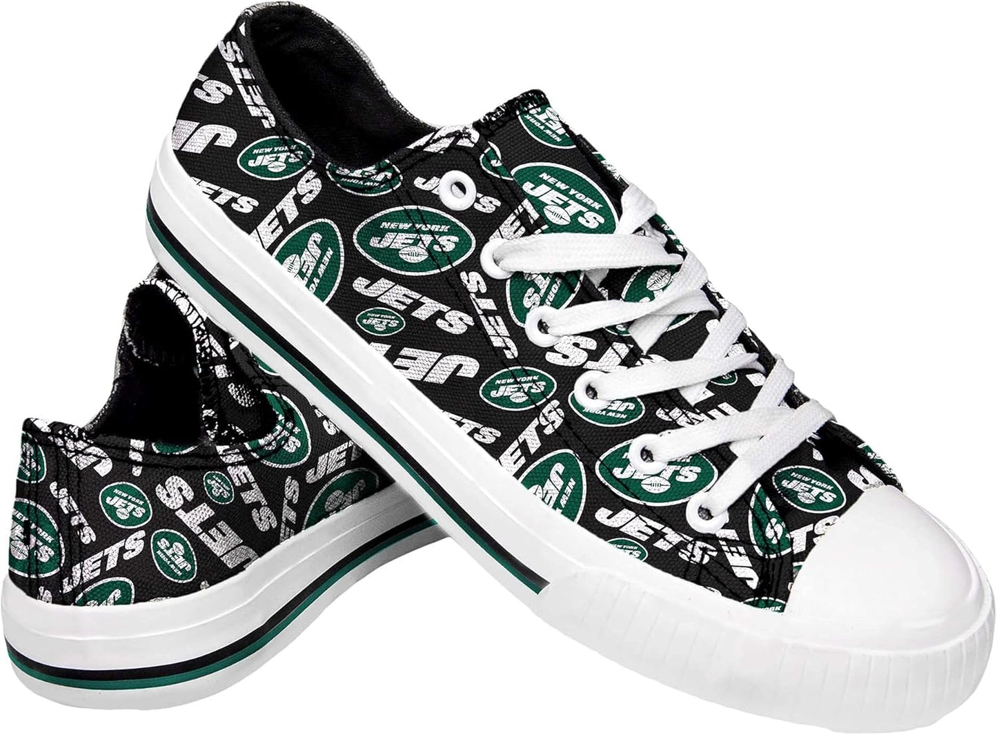 FOCO Women's NFL Team Logo Glitter Low Top Sneakers Dallas Cowboys