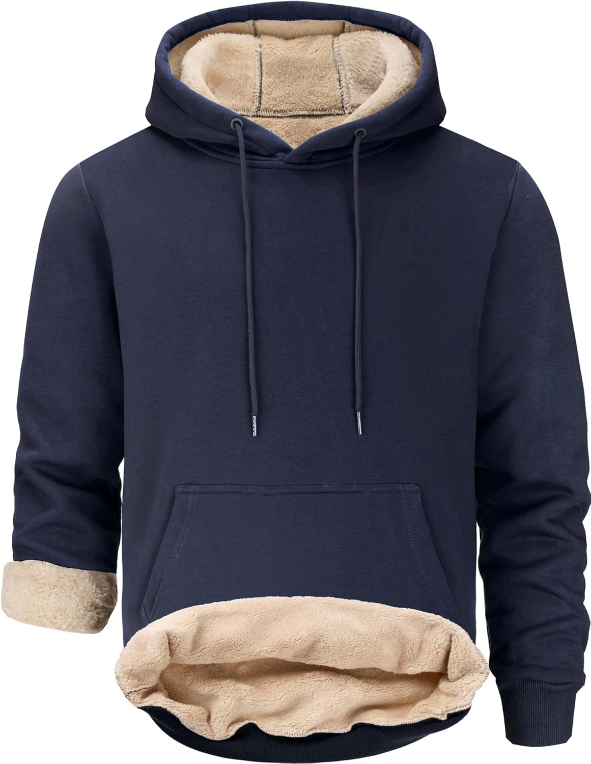 Men's Sherpa Lined Hoodie for Ultimate Winter Warmth and Comfort