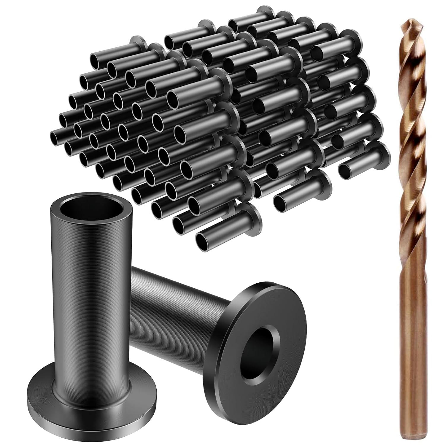 Black Stainless Steel Protector Sleeves for Cable Railing Projects