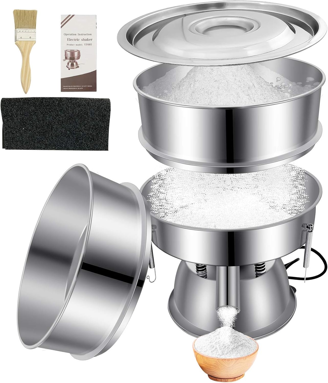 Automatic Vibrating Sieve Shaker for Efficient Flour Sifting