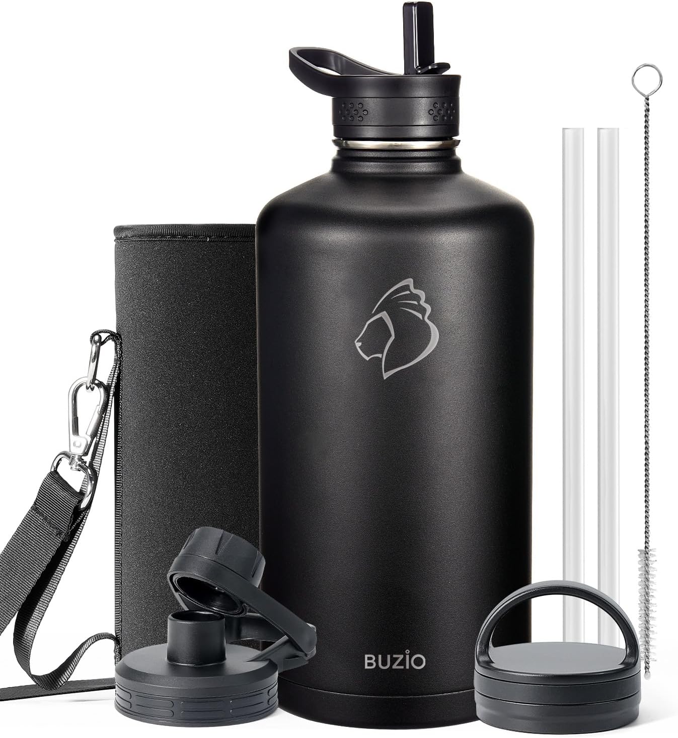 BUZIO Gallon Water Bottle Insulated for Ultimate Hydration