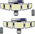 4000LM Solar Lights Outdoor, 5 Adjustable Heads - Bright Security