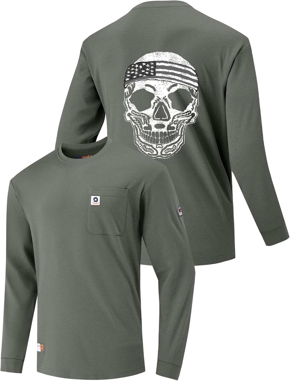 FR Shirts for Men 100% Cotton Flame Resistant Long Sleeve Wear