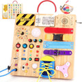 23 in 1 Busy Board Montessori Toy for 1-3 Year Old - Interactive LED