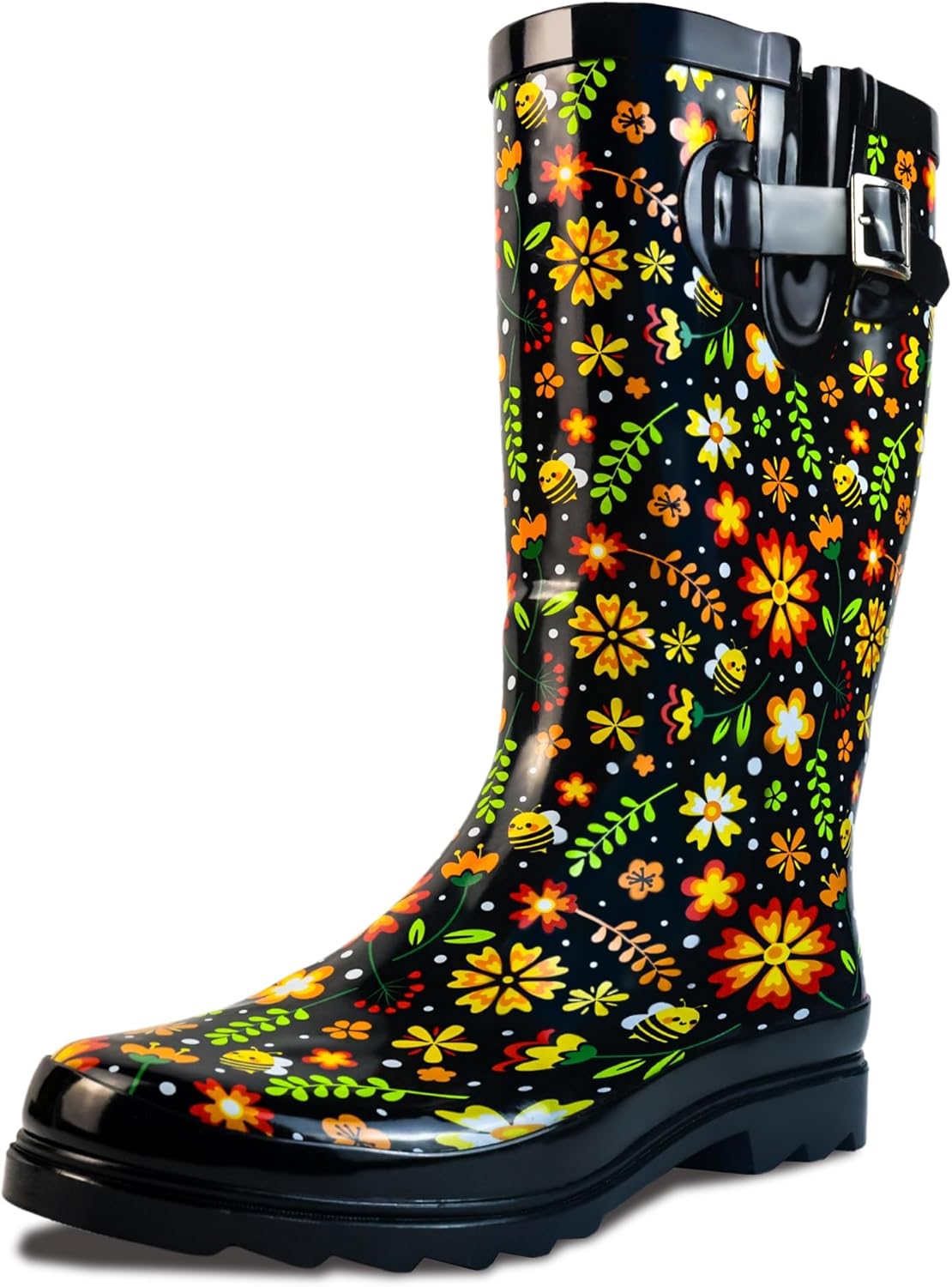 Waterproof Ladies Tall Knee High Rubber Boots for Comfort